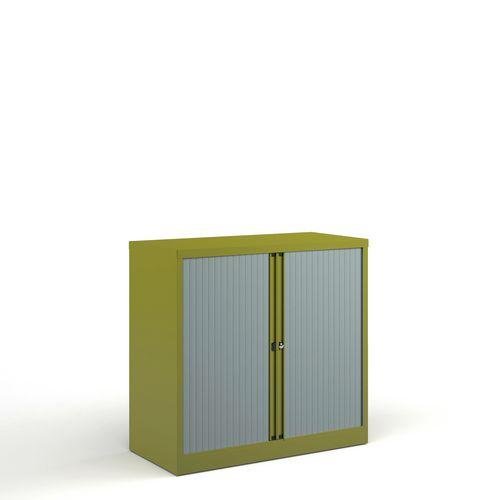 Bisley steel tambour storage cupboard