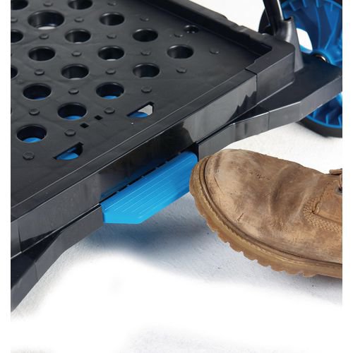 Large Folding Trolley with Folding Box Black/Blue 415149 HC Slingsby PLC