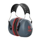 Sonis 3 Ear Defenders with Over Mouldedheadband Dark Grey Cup/extra Visibility Red Plate (snr 37)