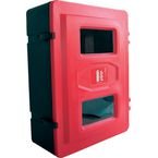 Front Loader Fire Extinguisher Cabinetblack & Red, 720 X 585 X 270