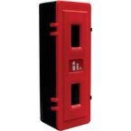 Front Loader Fire Extinguisher Cabinetblack & Red, 830 X 330 X 265