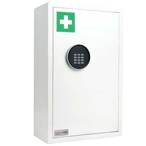 Medicine Cabinet 670X420X200D Electronic Locking 2 Shelf & Inner Compartment
