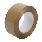 Packing Tape, Low Noise Polypropylene,75 mm X 66 Mtr, Buff 35 Mu - Pack of 24 Rolls