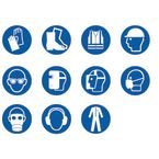 Safety Mirror: Label Pack 11 Ppe Labels - Sav (11 X 100 mm Dia)