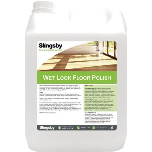 Wet look floor polish 2 x 5L