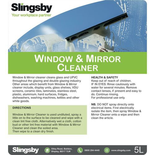 Window and mirror cleaner, 2 x 5L