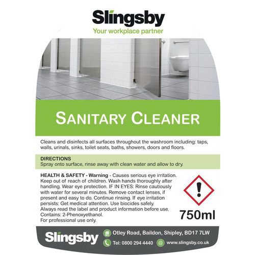 Sanitary cleaner, 6 x 750ml
