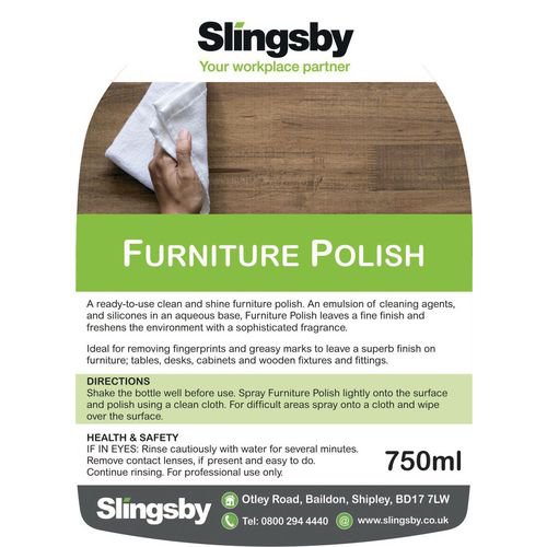 Clean and shine furniture polish 6 x 750ml