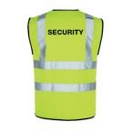 Hi Vis Vest - Largewith Print Security