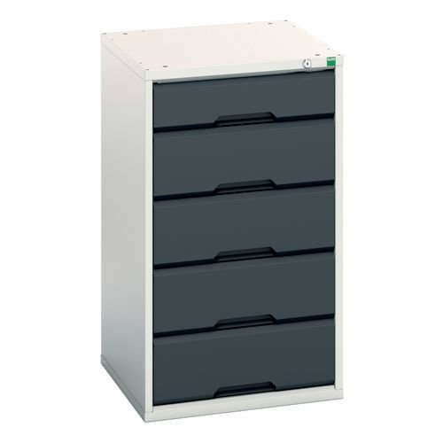 Medium Duty Grey/Anthracite Drawer Cabinets, 1 X 125mm And  4 X 175mm Drawers