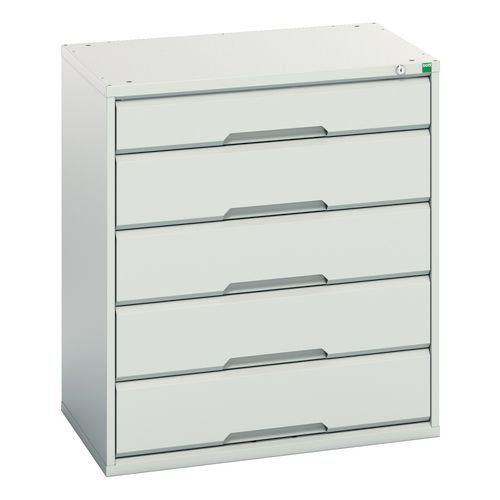 Medium Duty Grey/Grey Drawer Cabinets,1 X 125mm And 4 X 175mm Drawers
