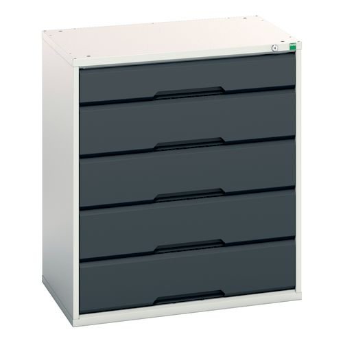 Medium Duty Grey/Anthracite Drawer Cabinets,1 X 125mm And 4 X 175mm Drawers