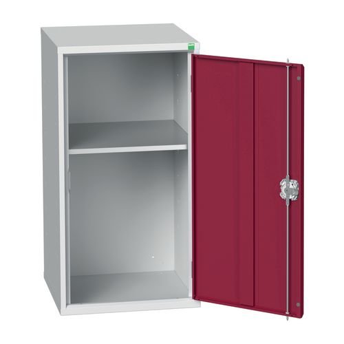 Economy Cupboard Grey/Red, Type A - H X W X D: 1000 X 525 X 550