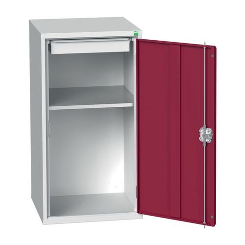 Economy Cupboard Grey/Red, Type B - H X W X D: 1000 X 525 X 550
