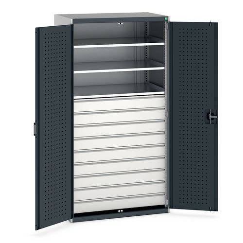 Mini Workshop Grey/Anthracite 9 Drwr/3 Shf