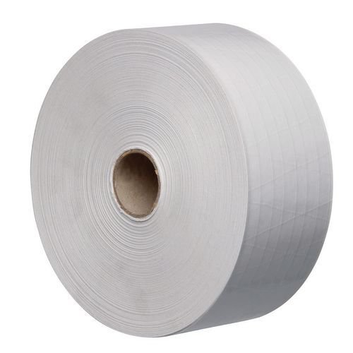 Gummed paper tape, width 76mm, reinforced, white