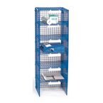 Mail Sort Unit with 6 Compartments Blue