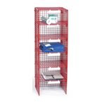 Mail Sort Unitwith 6 Compartments Red