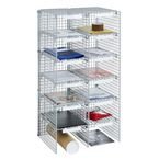 Mail Sort Unit with 12 Compartments Grey