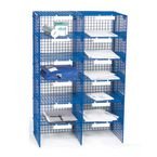 Mail Sort Unit with 12 Compartments Blue