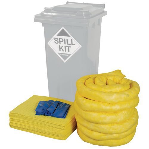 Refill kit for 120L wheelie bin spill kit, chemical