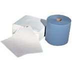 Spillpod Duo Refill Pack: Oiland Fuel Blue Paper Roll & 75 Absorbent Pads