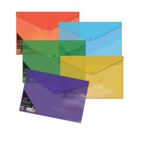 Eco A4 popper document wallets