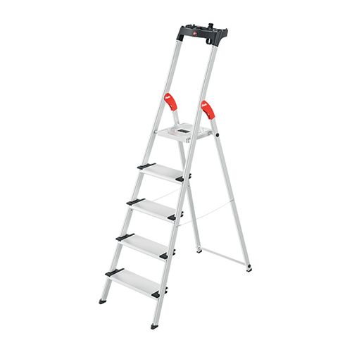 Hailo Comfortline Stepladder, 5 Treads