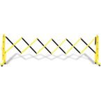 Flexmaster Expanding Barrier,plastic in Yellow/black Extending to 3.4 m