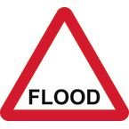600 mm Tri Temporarysign & Frame - Flood