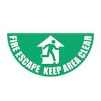 Fire Escapehalf Circle Floor Marker