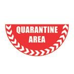 Quarantine Areahalf Circle Floor Marker