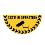 Cctv in Operationhalf Circle Floor Marker