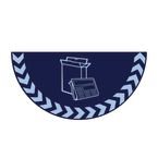 Paper and Card Symbolhalf Circle Floor Marker