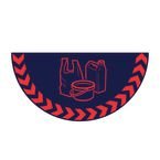 Plastic Symbolhalf Circle Floor Marker