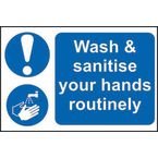 Wash & Sanitise Your Handsroutinely - Sapp (300 X 200 Mm)
