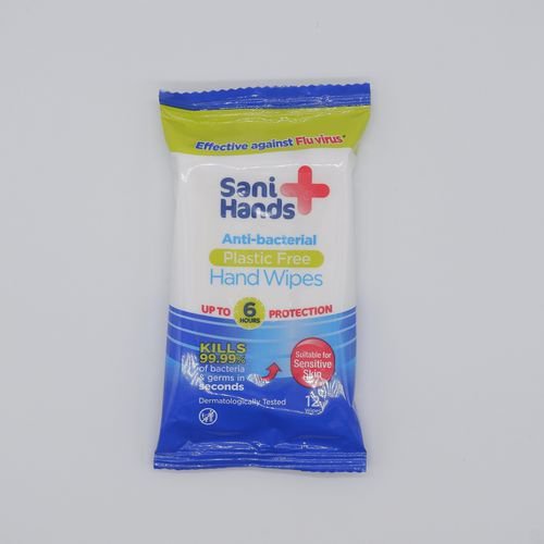 Anti-bacterial hand wipes (Handy pack size)