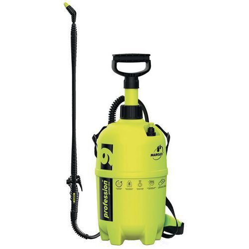 9 litre pressure sprayer, shoulder carried