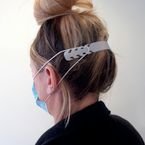 Silicone Mask Elastic Extenderear Guard Pack of 500 - White