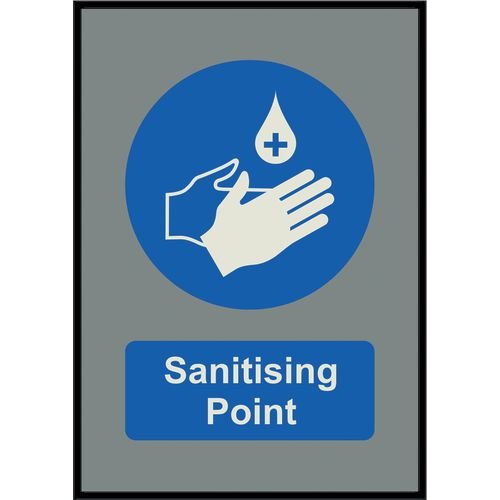 Sanitising Point Logo Mat (Large), 850 X 1200mm