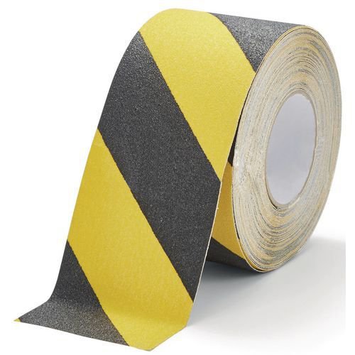 Fine grit slip resistant safety tapes