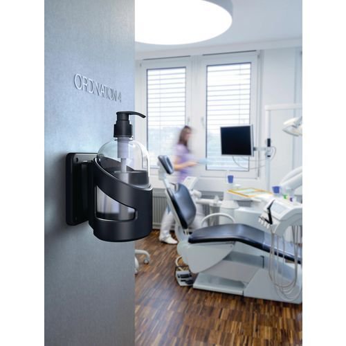 Skipper™ wall mounted hand sanitising station with magnetic fixing