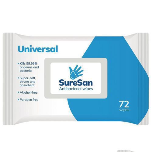 Universal anti-bacterial/ viricidal wipes