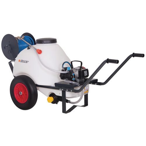 High capacity wheelbarrow pressure sprayers
