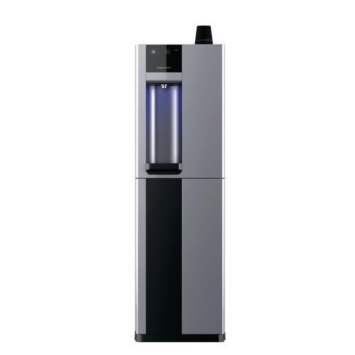 Hands free plumbed-in freestanding water coolers