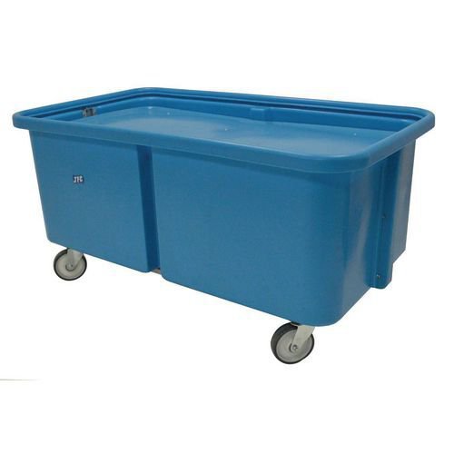 Plastic self levelling trolleys, 543 litres