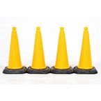 50 cm Coloured Dominatorcone - Yellow Pack of 4