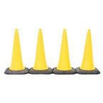 75 cm Coloured Dominatorcone - Yellow Pack of 4