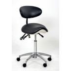 Sa.x Wide Saddle Stoolupholstered in Anti-bactrial Vinyl