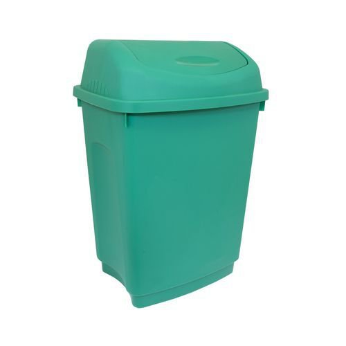 Coloured flip top waste bin